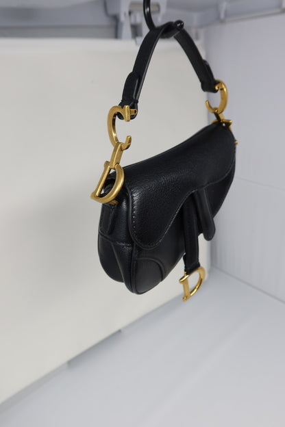 Christian Dior Mini Saddle Black