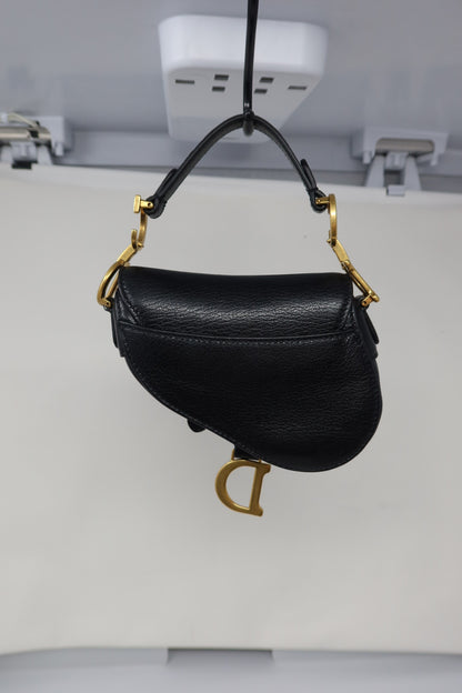 Christian Dior Mini Saddle Black