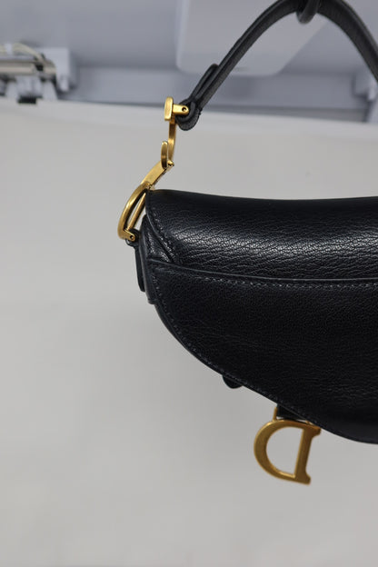 Christian Dior Mini Saddle Black