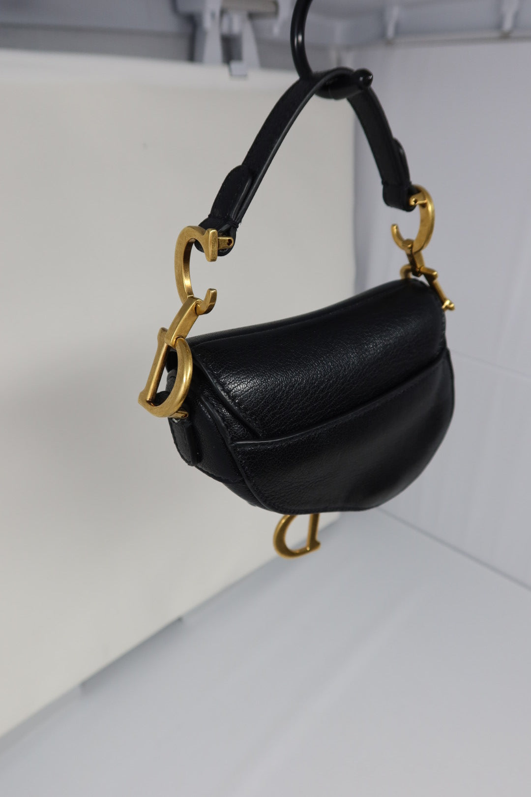 Christian Dior Mini Saddle Black
