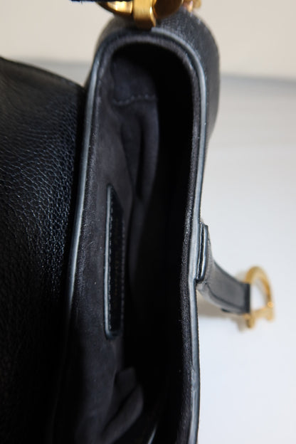 Christian Dior Mini Saddle Black