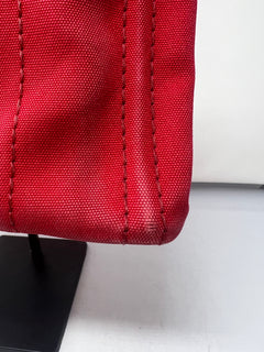 Prada Canapa Convertible Red Tote Canvas Medium