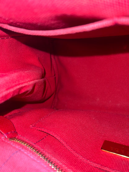 Prada Canapa Convertible Red Tote Canvas Medium