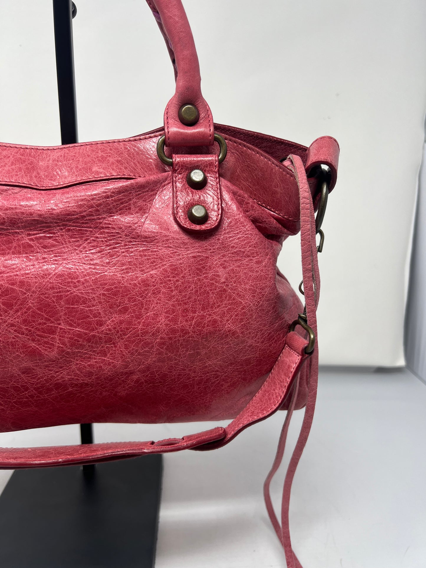 Balenciaga Small City Red with Strap