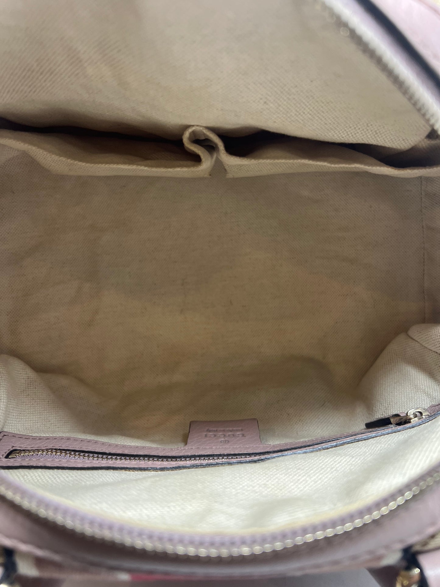 Gucci Vintage Web Boston Bag GG Canvas Medium with strap