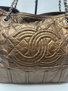 Chanel Metallic Aged Calfskin Large Shopping in Moscow Tote