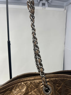 Chanel Metallic Aged Calfskin Large Shopping in Moscow Tote
