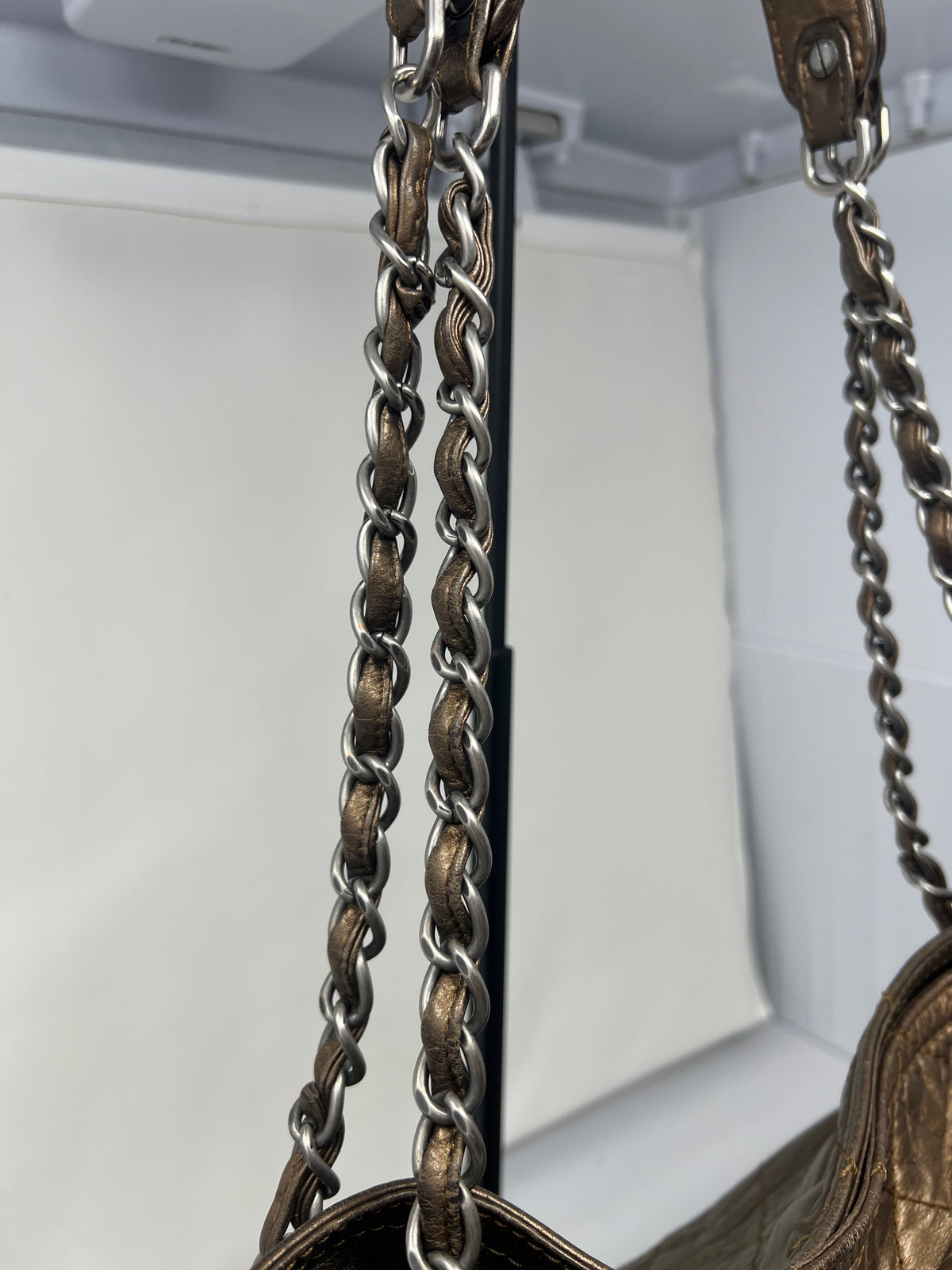 Chanel Metallic Aged Calfskin Large Shopping in Moscow Tote