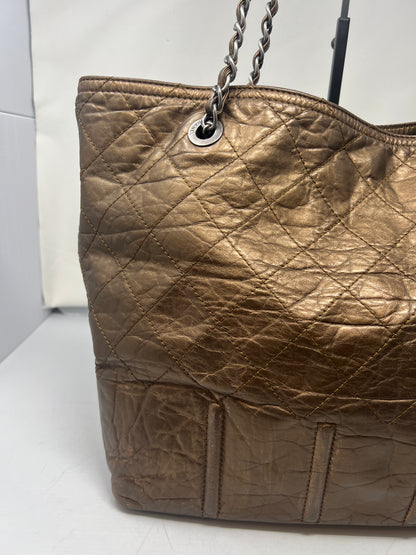 Chanel Metallic Aged Calfskin Large Shopping in Moscow Tote