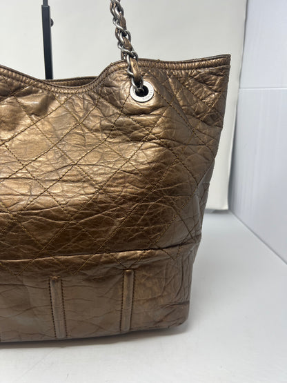 Chanel Metallic Aged Calfskin Large Shopping in Moscow Tote