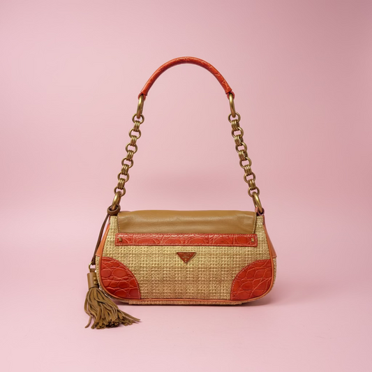 Prada Raffia Pochette