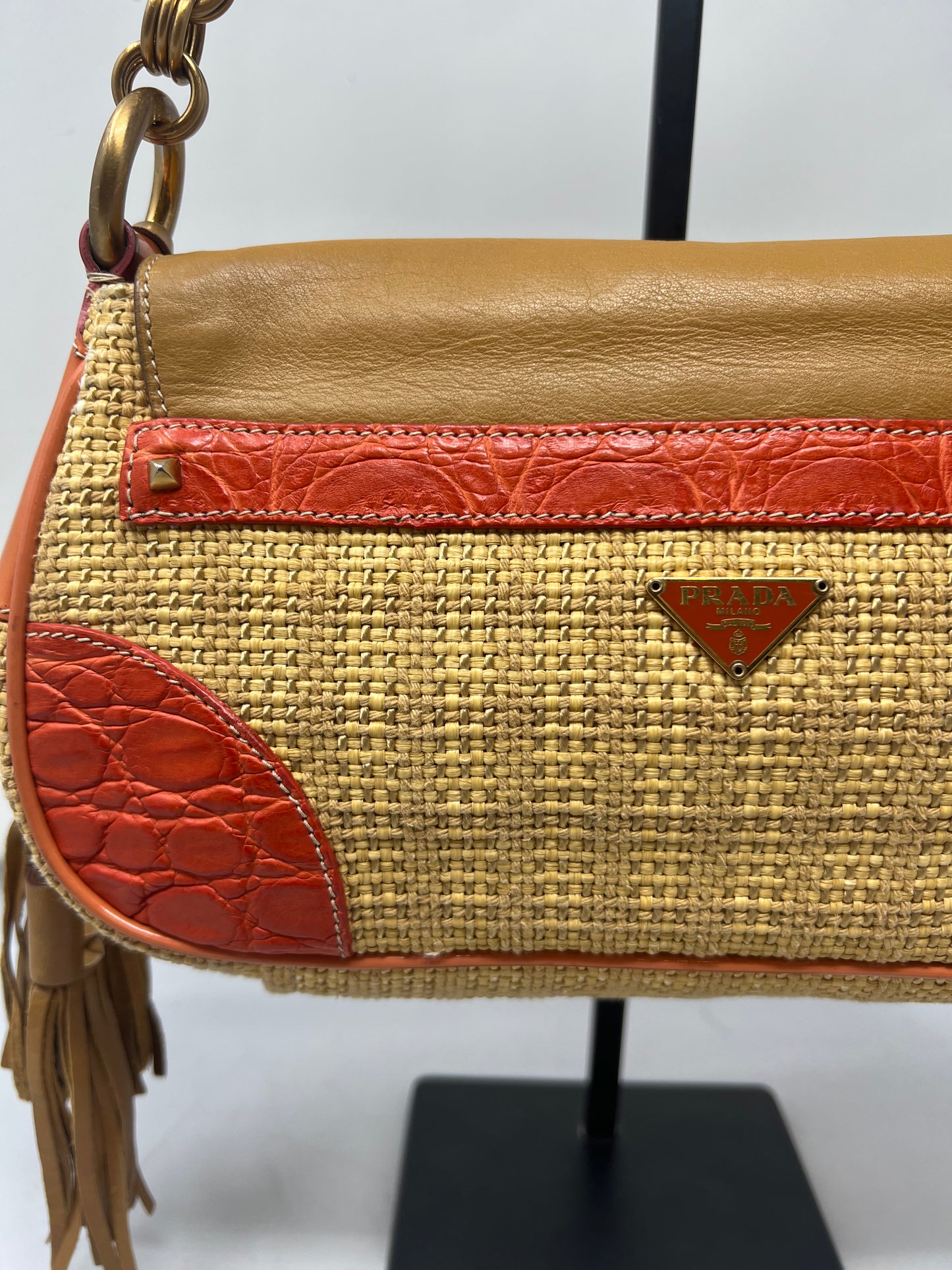 Prada Raffia Pochette