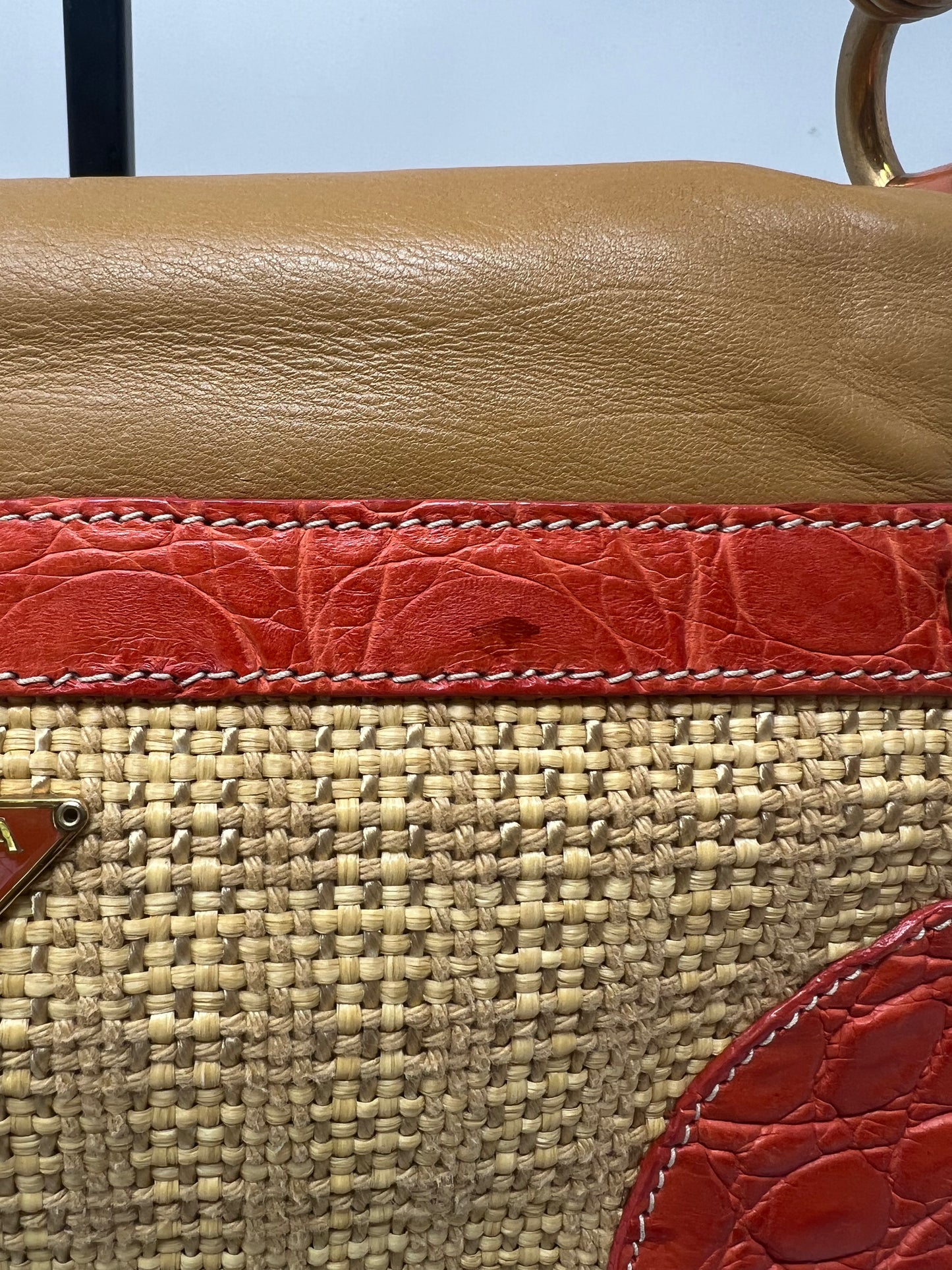 Prada Raffia Pochette