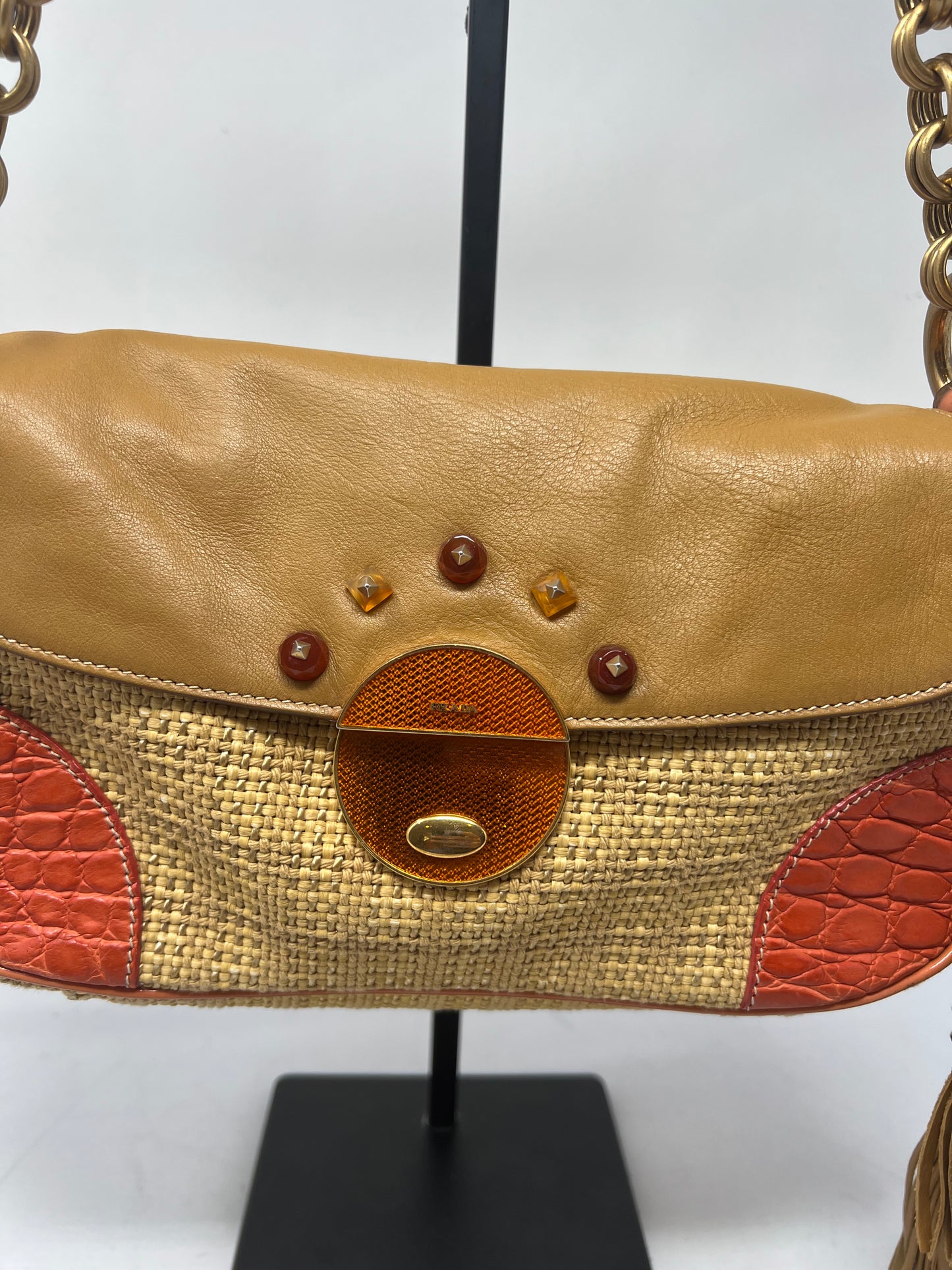 Prada Raffia Pochette