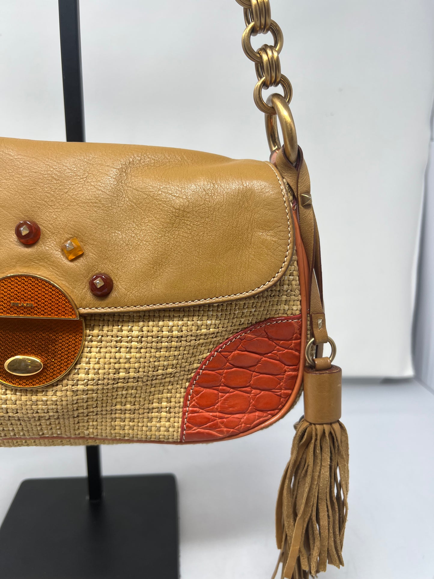 Prada Raffia Pochette