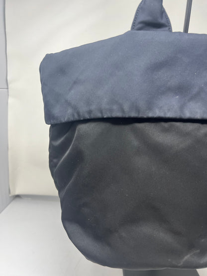Prada Navy Blue Tessuto Reversible Tote