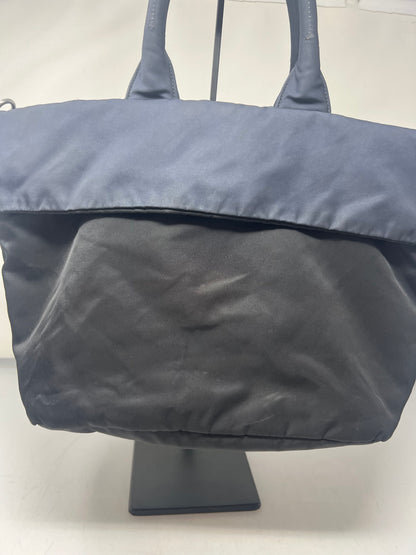 Prada Navy Blue Tessuto Reversible Tote