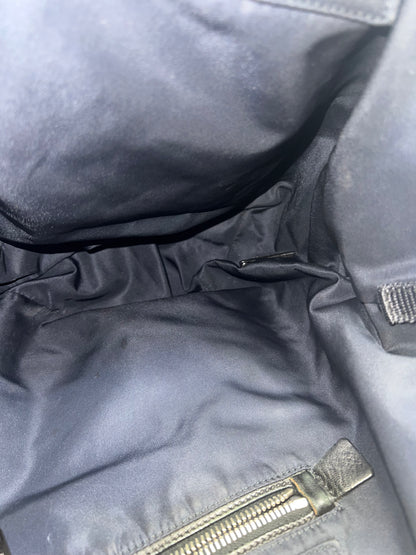 Prada Navy Blue Tessuto Reversible Tote