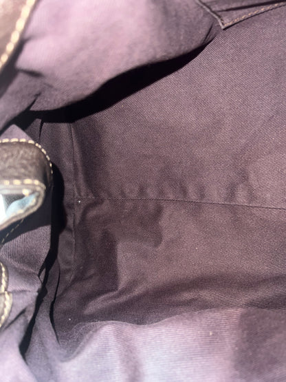 Chloe Paddington Leather Boston Bag Hand Bag Medium Dark Brown