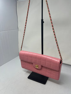 Chanel East West Chocolate Bar Lambskin (box, duster, and original COA)