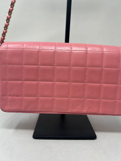 Chanel East West Chocolate Bar Lambskin (box, duster, and original COA)