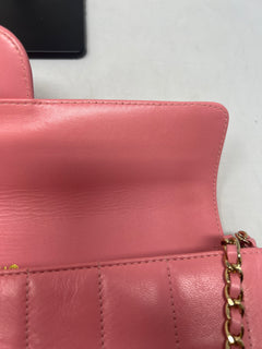 Chanel East West Chocolate Bar Lambskin (box, duster, and original COA)