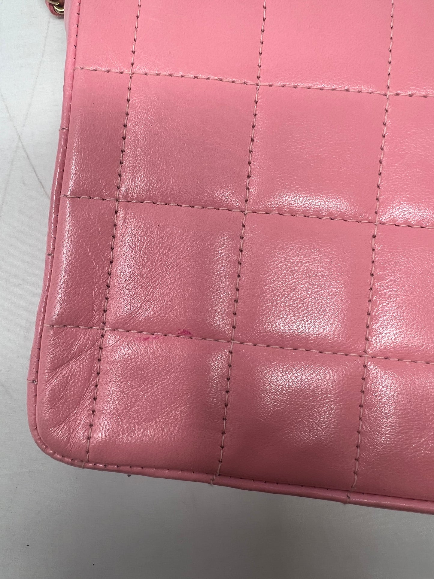 Chanel East West Chocolate Bar Lambskin (box, duster, and original COA)