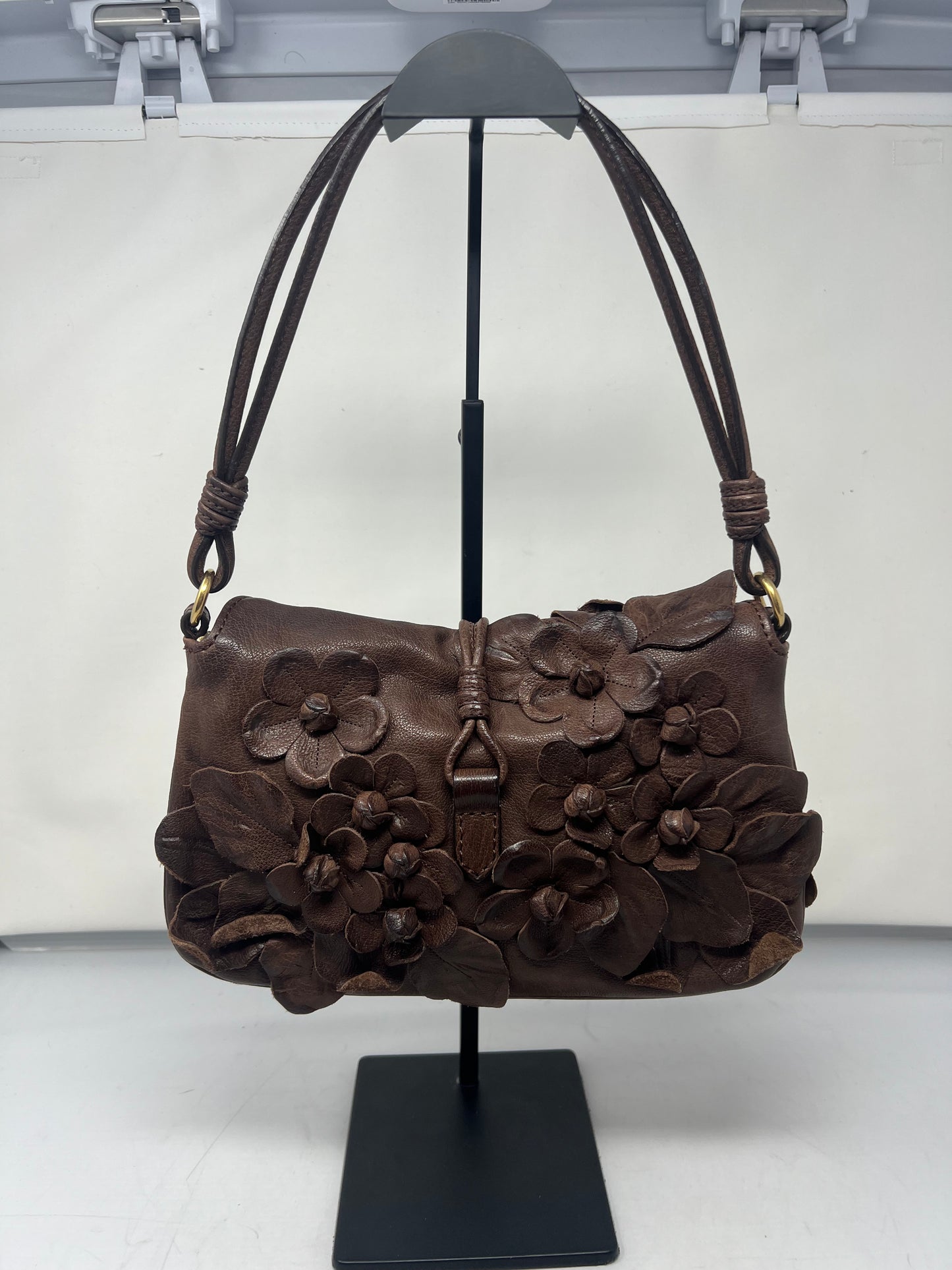 Valentino Leather Flower Shoulder Bag