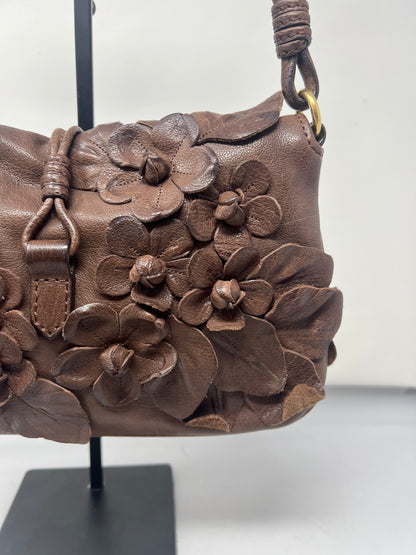 Valentino Leather Flower Shoulder Bag