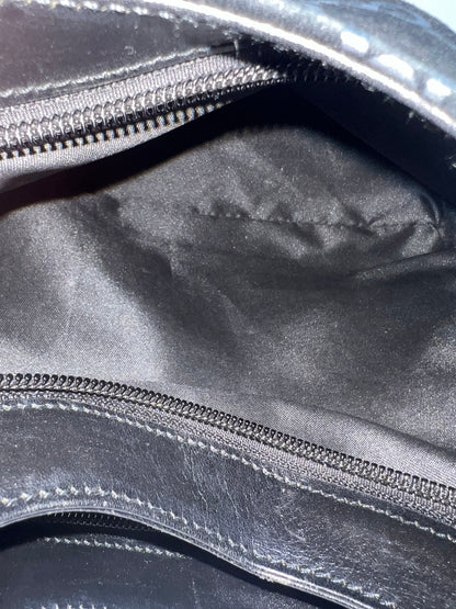 Gucci Metal handle suede hobo bag