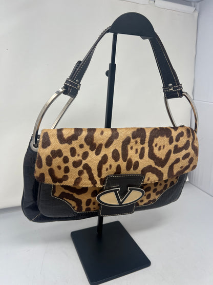 Valentino Cheetah Ponyhair Shoulder Bag