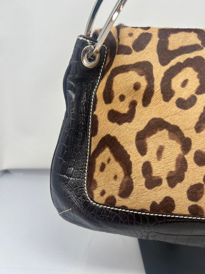 Valentino Cheetah Ponyhair Shoulder Bag