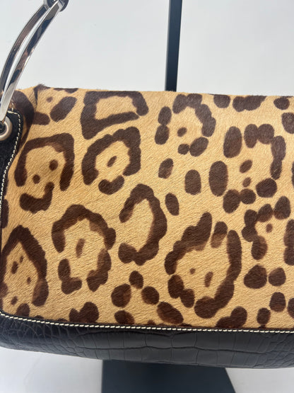 Valentino Cheetah Ponyhair Shoulder Bag