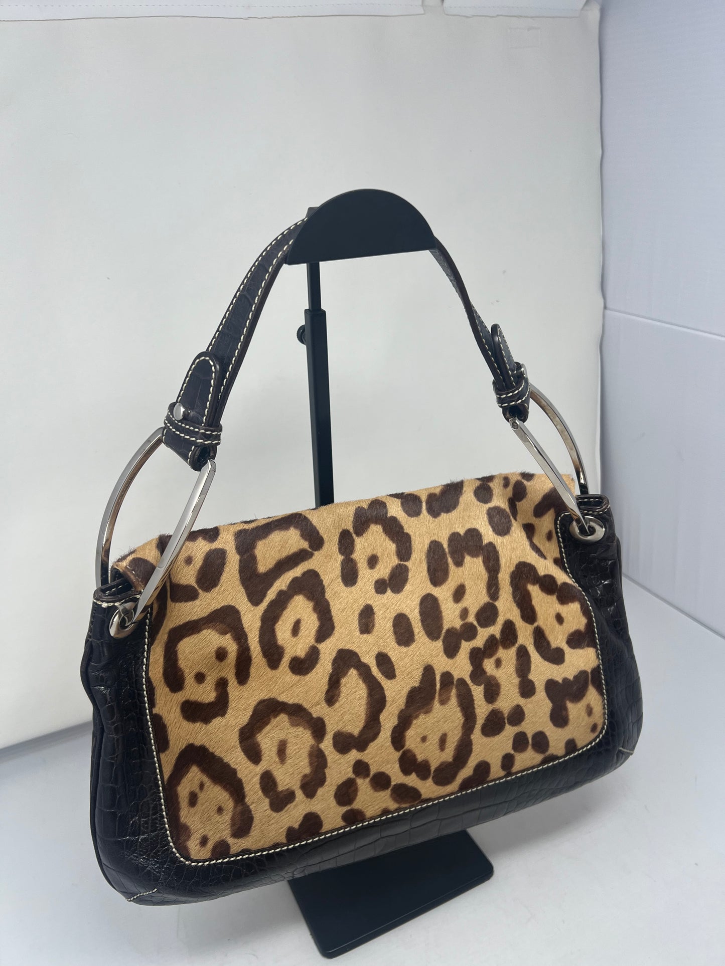 Valentino Cheetah Ponyhair Shoulder Bag