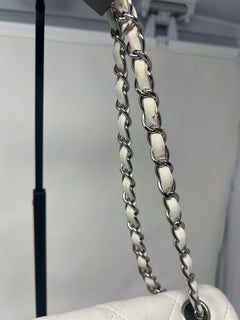 Chanel Flap Black/White Leather Crossbody Bag