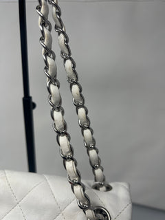 Chanel Flap Black/White Leather Crossbody Bag