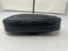 Chanel Flap Black/White Leather Crossbody Bag