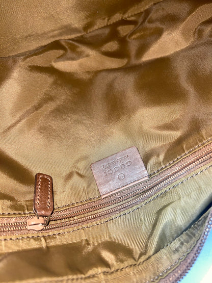 Gucci Monogram Brown Canvas Shoulder Bag