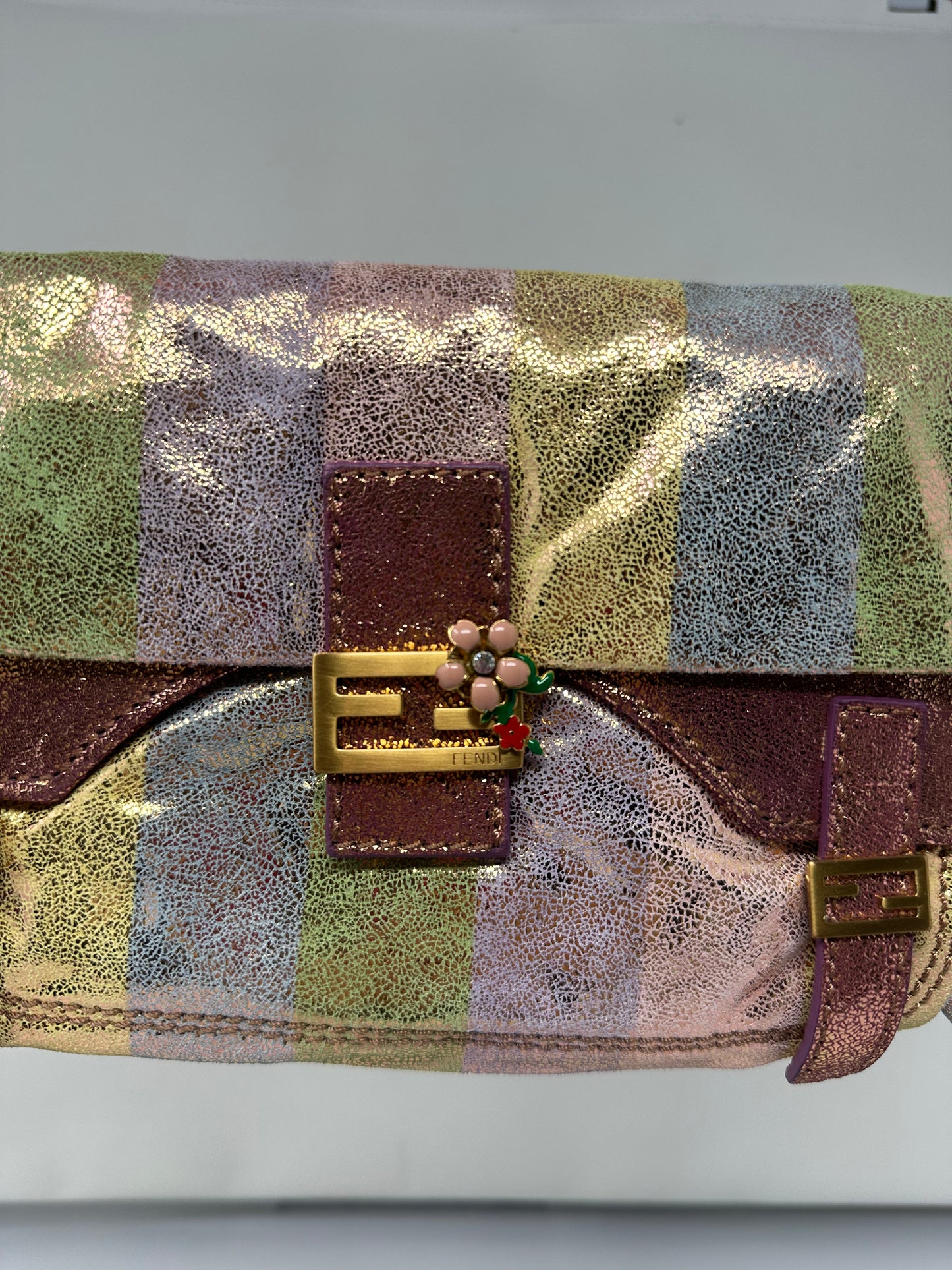 Fendi Baguette Multicolour Suede (comes with original duster)