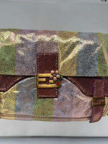 Fendi Baguette Multicolour Suede (comes with original duster)