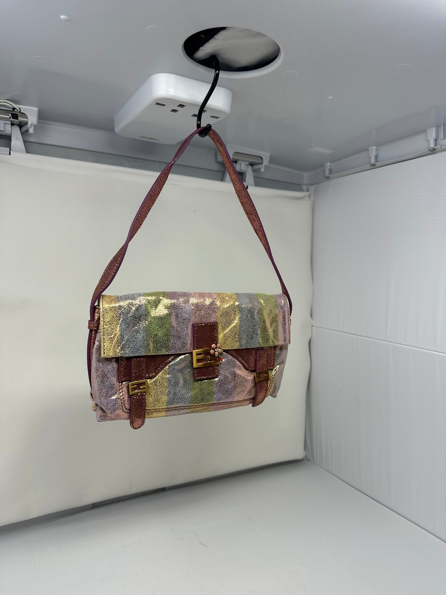 Fendi Baguette Multicolour Suede (comes with original duster)