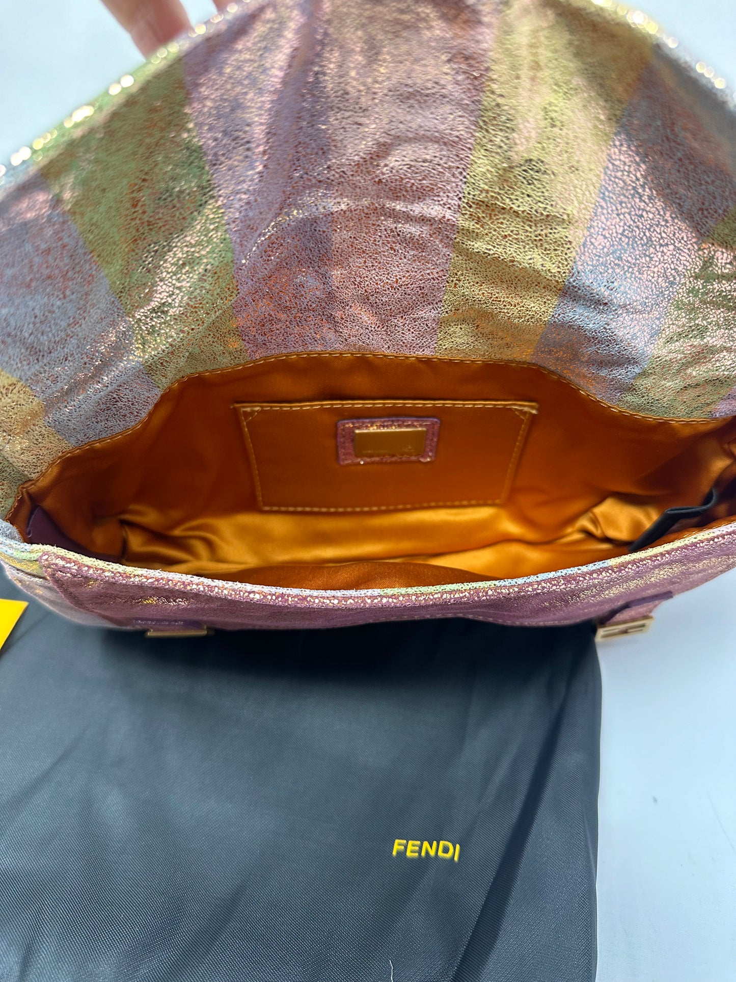 Fendi Baguette Multicolour Suede (comes with original duster)