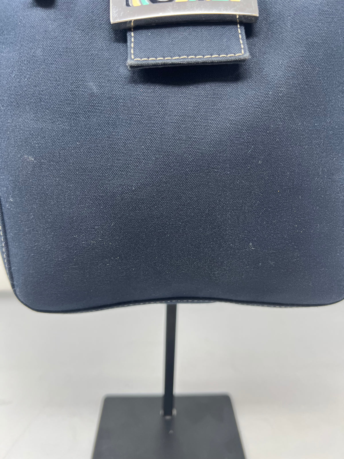 Fendi Navy Canvas Mamma Mini Handbag