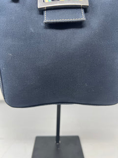 Fendi Navy Canvas Mamma Mini Handbag