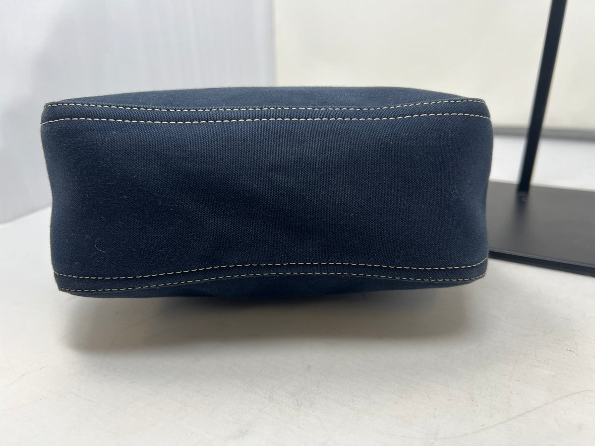 Fendi Navy Canvas Mamma Mini Handbag