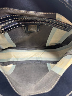 Fendi Navy Canvas Mamma Mini Handbag