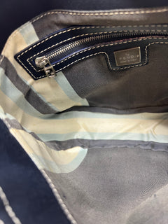 Fendi Navy Canvas Mamma Mini Handbag