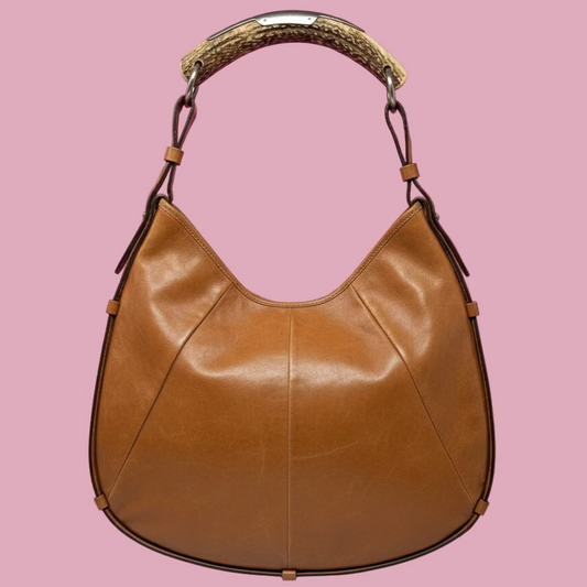 YSL Mombasa Brown Leather