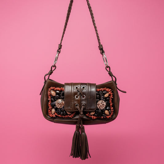 YSL Rive Gauche Beaded Flower