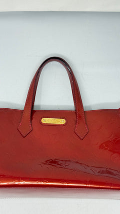 Louis Vuitton Red Vernis Wilshire
